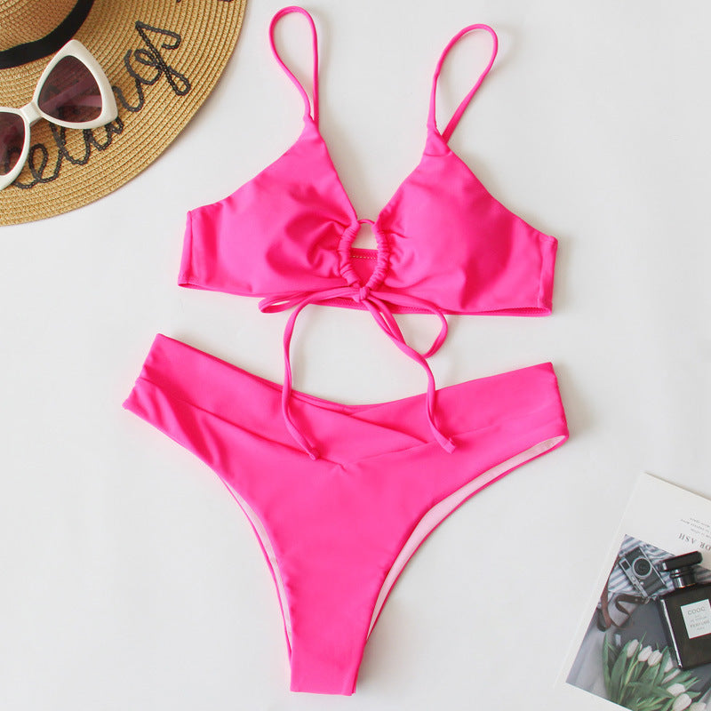 Damen Sportives Bikini-Set mit verstellbaren Trägern R&B
