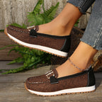 Damen Mokassins mit modischem Riemendesign und komfortabler Laufsohle R&B
