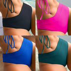 Damen Hoch taillierter Bikini-Slip mit modischem Wickelschnitt R&B