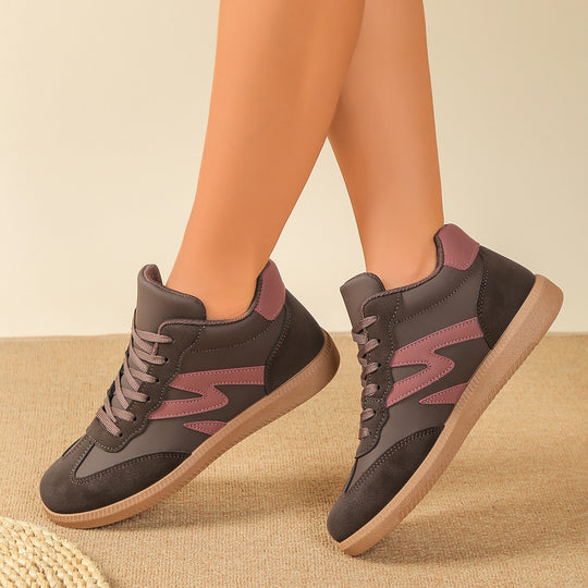 Damen Sneakers im sportlichen High-Top-Stil mit modischen Akzenten R&B