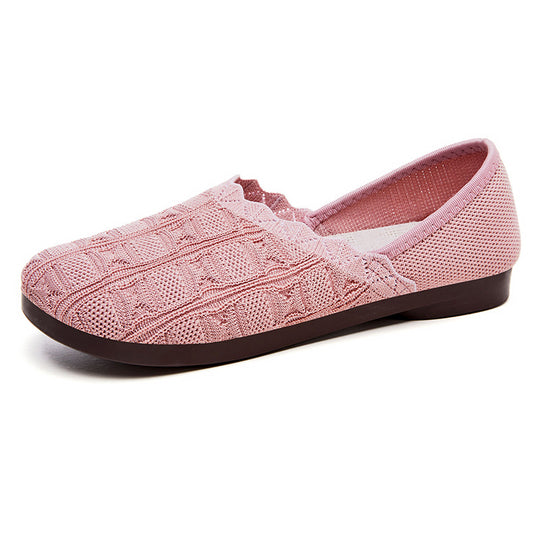 Damen Atmungsaktive und elegante Ballerinas mit flexiblem Schaft R&B