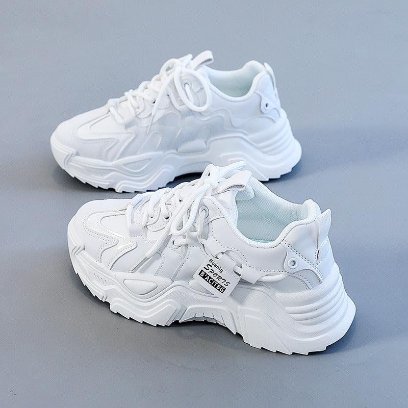 Damen modische Chunky Sneakers mit atmungsaktiver Mesh-Oberfläche und dämpfendem Sohlenprofil R&B