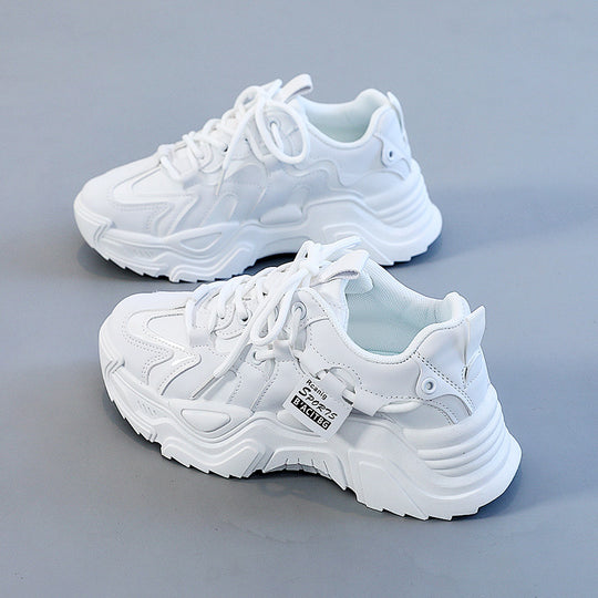 Damen modische Chunky Sneakers mit atmungsaktiver Mesh-Oberfläche und dämpfendem Sohlenprofil R&B