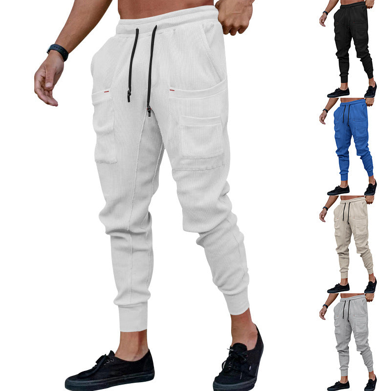 Herren lässige Cargo-Jogginghose mit elastischem Bund und praktischen Taschen R&B