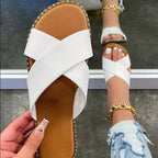Damen Komfortable Zehentrenner-Sandalen mit breiten Riemen und modischem Design R&B
