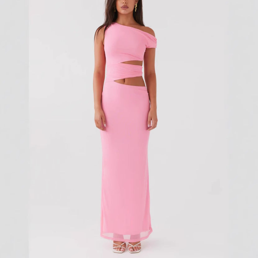 Damen Elegantes Maxikleid mit raffinierten Cut-Out-Details und figurbetontem Schnitt R&B
