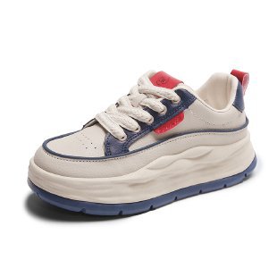 Damen trendige Chunky Sneakers mit gepolsterter Sohle und sportlichem Design R&B