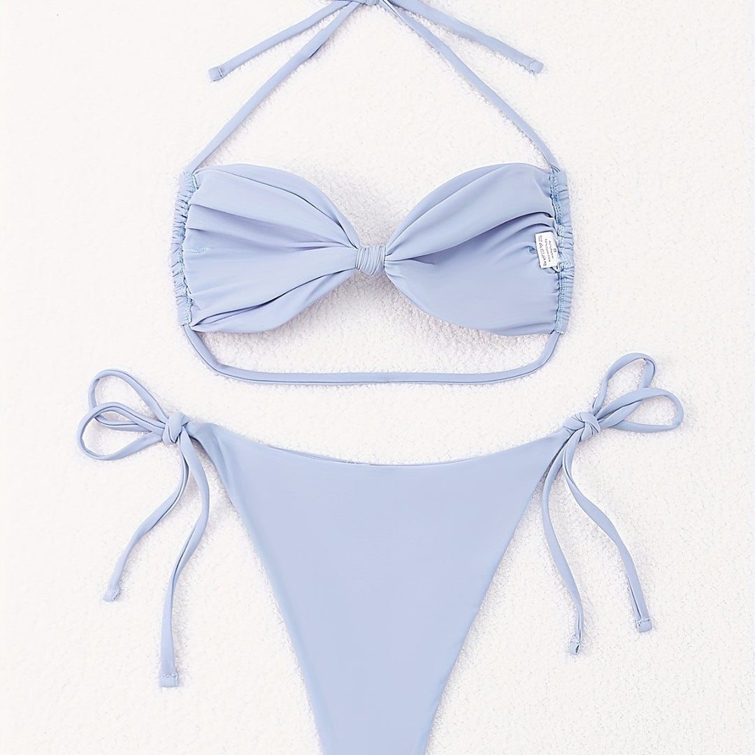 Damen Bandeau-Bikini mit tausend Möglichkeiten zur Anpassung R&B