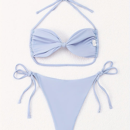 Damen Bandeau-Bikini mit tausend Möglichkeiten zur Anpassung R&B