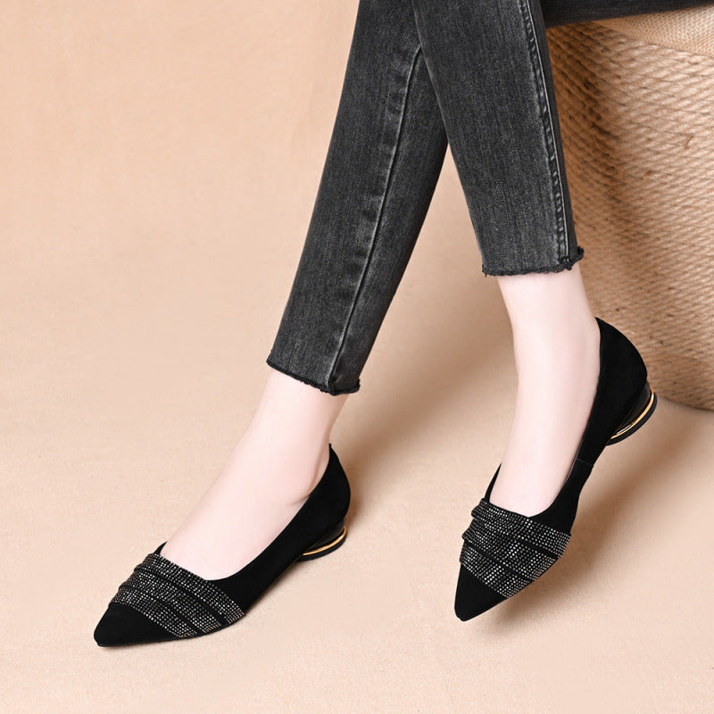 Damen Ballerinas mit funkelnden Applikationen von R&B