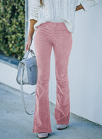 Damen Flared Jeans aus cordartigem Stoff R&B
