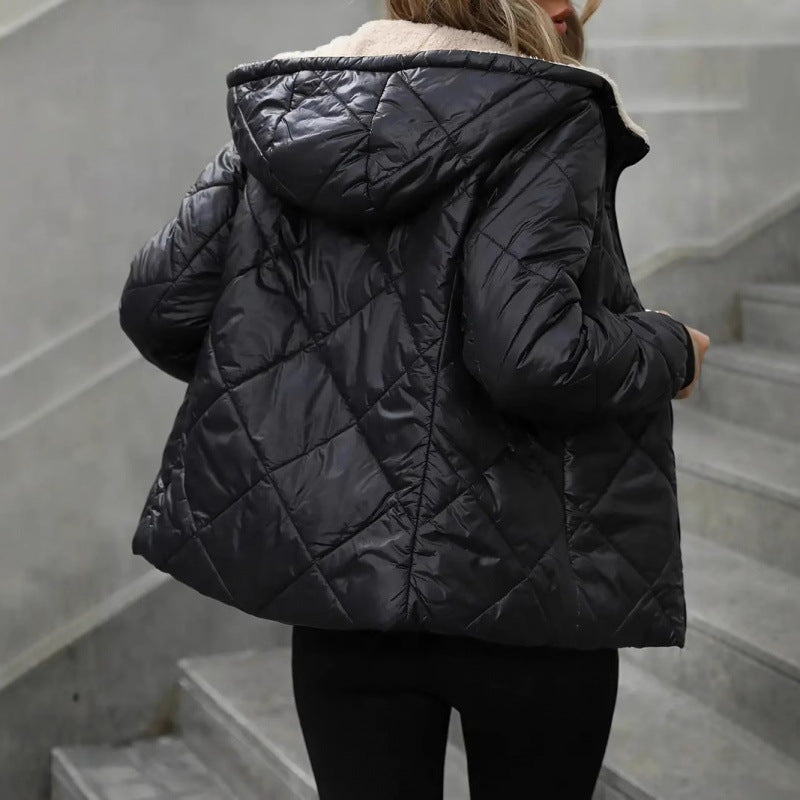 Damen gesteppte Winterjacke mit kuscheligem Fleece R&B
