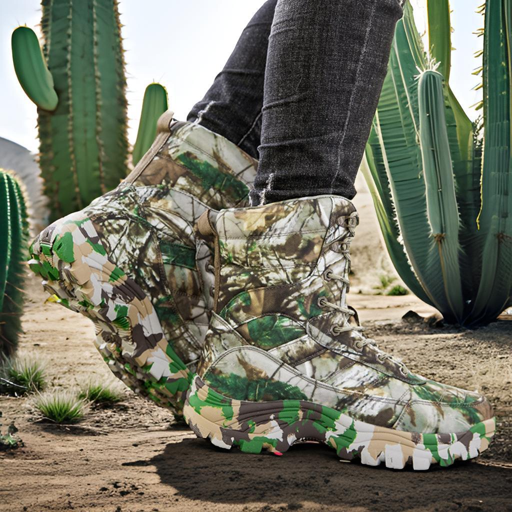Herren Camouflage Outdoor-Stiefel mit rutschfester Sohle und isolierender Fütterung R&B