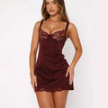 Damen Spitzen-Nachtkleid mit verführerischem Design und eleganten Trägern