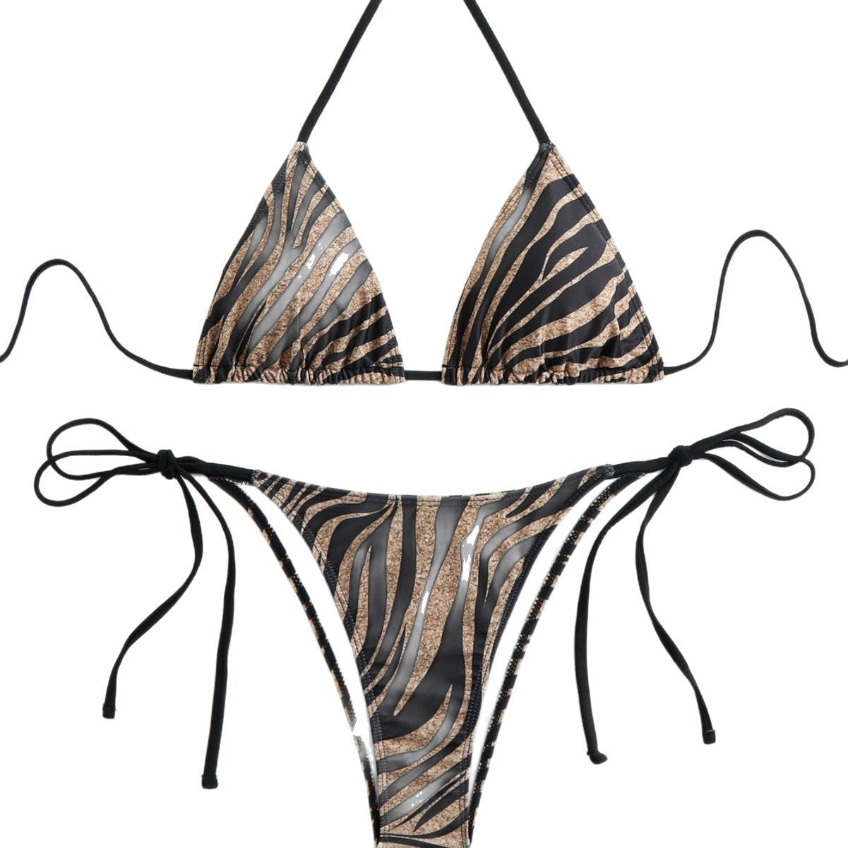 Damen Triangel-Bikini mit elegantem ZR&Bra-Print R&B