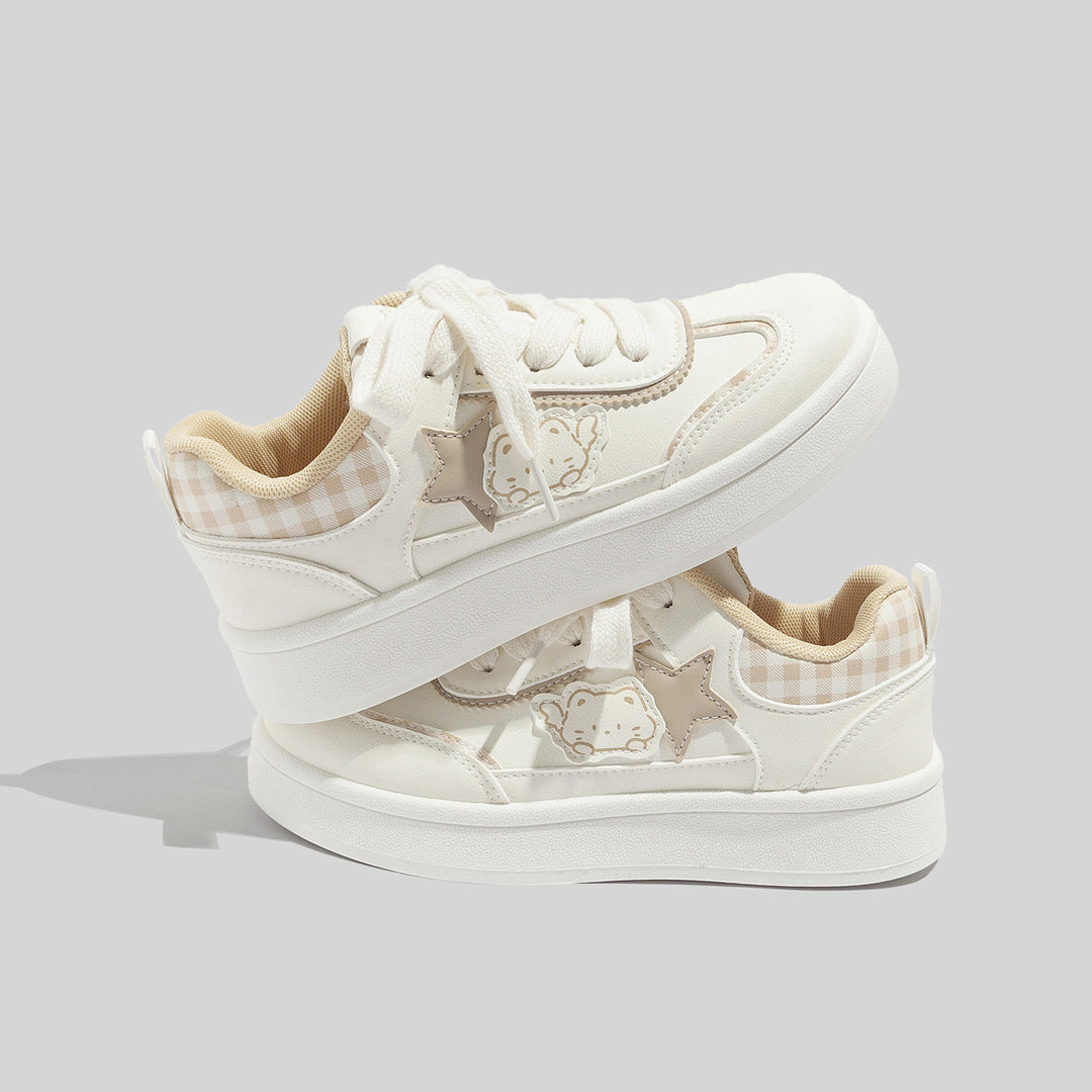 Damen Sneakers mit verspieltem Sternenmuster und weichem Innenfutter R&B