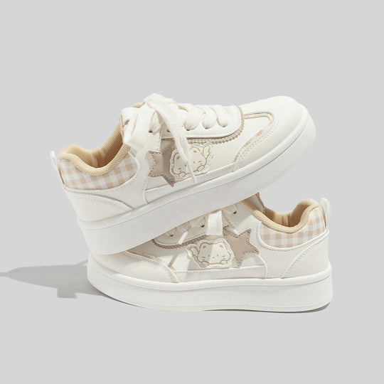 Damen Sneakers mit verspieltem Sternenmuster und weichem Innenfutter R&B