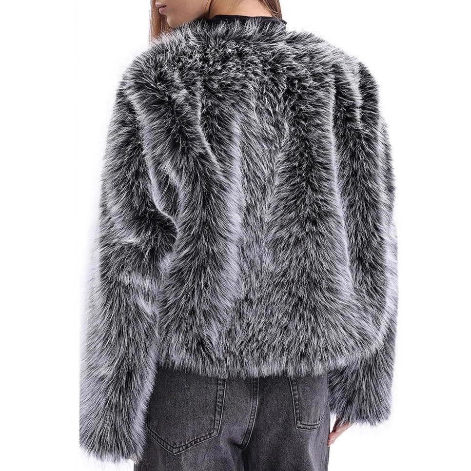 Damen Fleece-Kurzmantel R&B