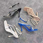 Damen High-Heel Sandalen mit elegantem Schnallenverschluss und modischem Riemendesign R&B