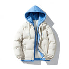 Damen modische Steppjacke mit Kapuze und wendbarem Design