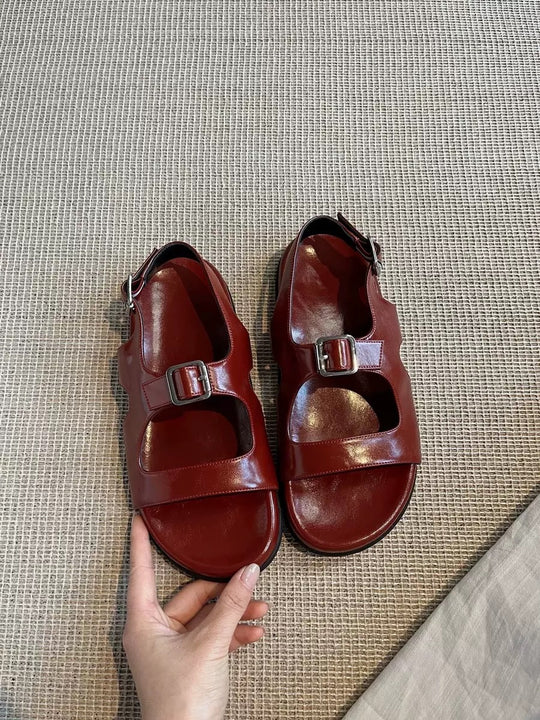 Damen modische Sandalen mit verstellbarem Riemen R&B