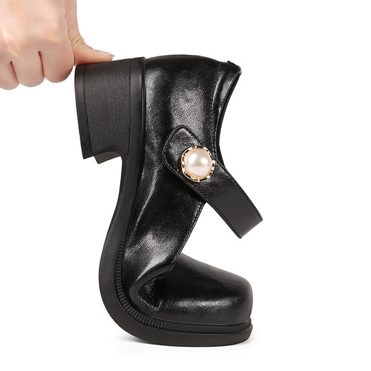 Damen Mary Jane Schuhe mit verstellbarem Riemen und bequemer Sohle R&B
