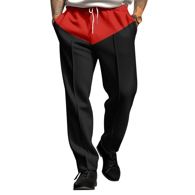 Herren Sportliche Jogginghose mit Kontrastdetails und verstellbarem Kordelzug R&B