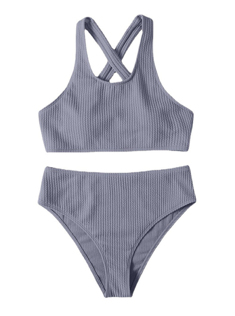 Damen Hoch tailliertes Bikini-Set mit komfortablem und schickem Design R&B