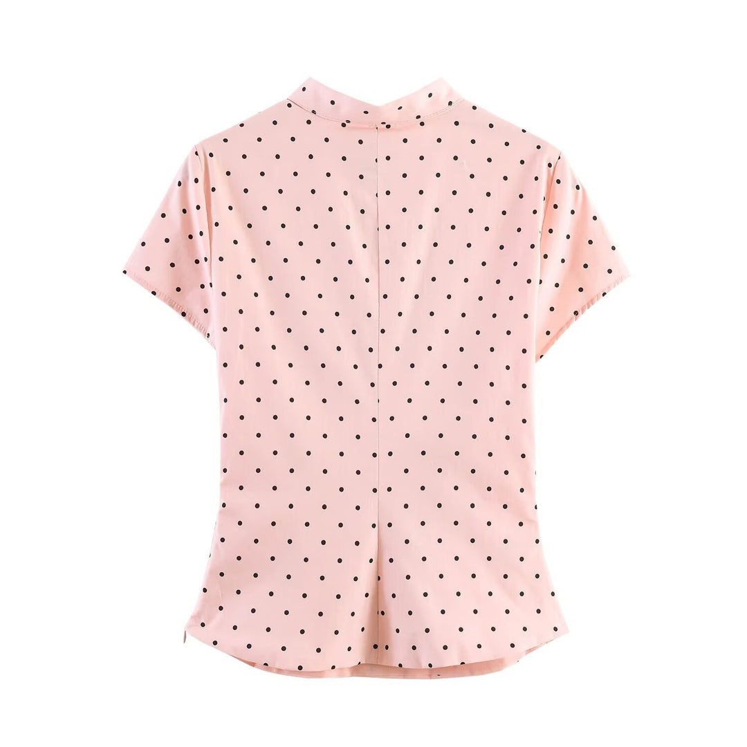 Damen Elegantes Oberteil mit innovativem Ausschnitt und feinem Stoff R&B