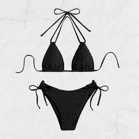 Damen Dreiecksbikini mit verspieltem Bindesystem R&B