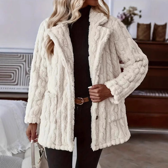 Damen Kuschelige und stilvolle Teddyjacke R&B