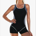 Damen Sportlicher Schwimmanzug mit Shorty-Schnitt R&B