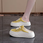 Damen Freizeitsneaker mit elastischem Design und dicker Laufsohle R&B