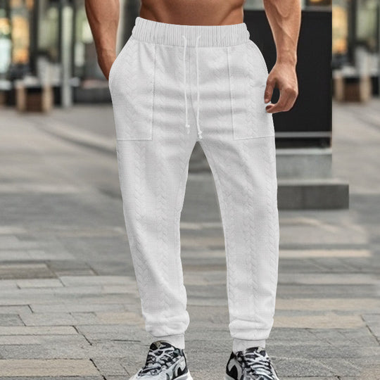 Herren Sportliche Jogginghose mit strukturiertem Design und elastischem Bund R&B