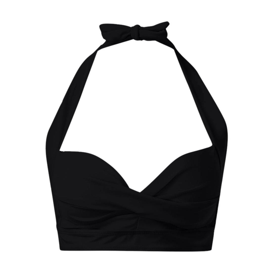 Damen Sportliches Bikinioberteil mit tiefem Ausschnitt und Halter-Design R&B
