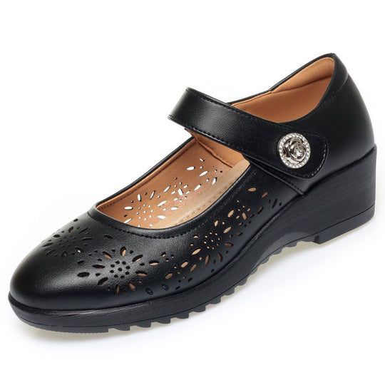 Damen Ballerinas mit modischer Lochmusterung und komfortablem Fersenbereich R&B