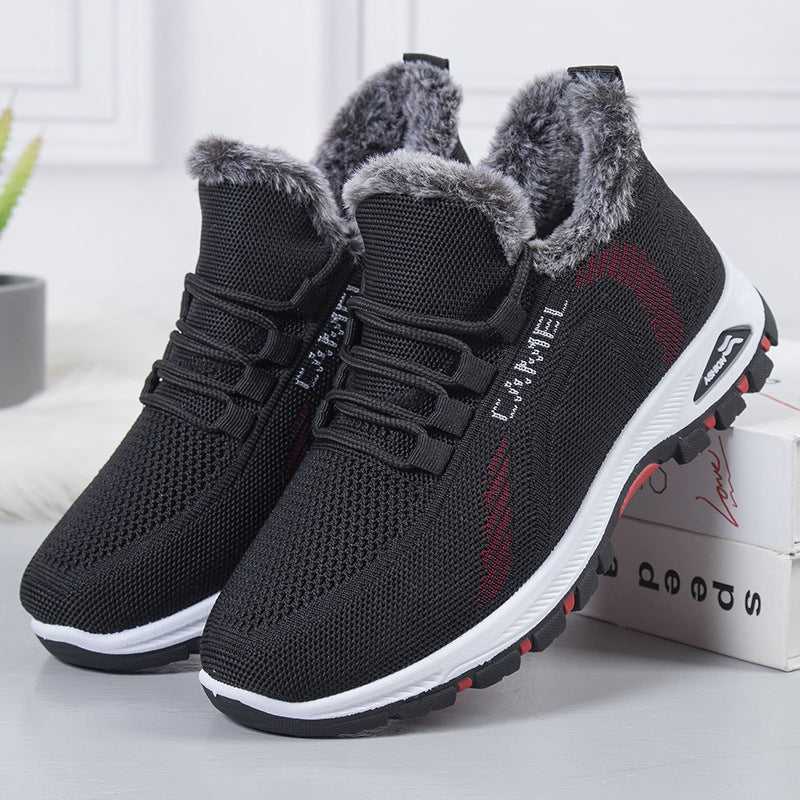Damen Winterfeste und Atmungsaktive Sneakers mit Kuscheligem Innenfutter R&B