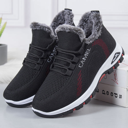 Damen Winterfeste und Atmungsaktive Sneakers mit Kuscheligem Innenfutter R&B