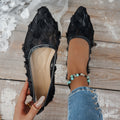 Damen elegante spitze Ballerinas mit floralen Akzenten R&B