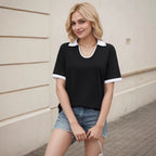 Damen Polo-Shirt mit modernem Kragen und bequemer Passform R&B