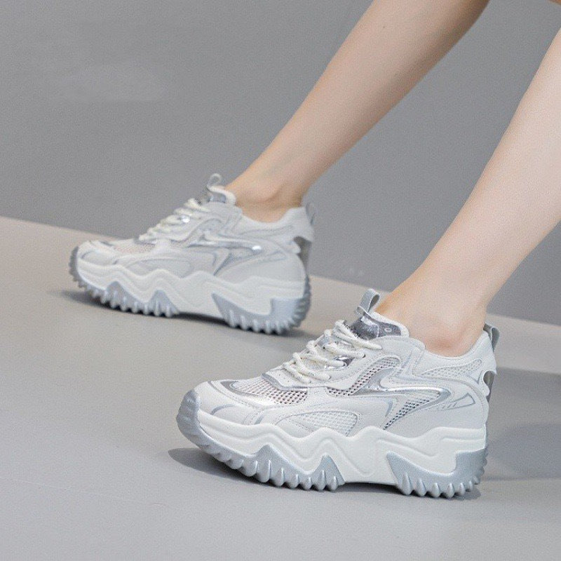 Damen Chunky Sneakers mit luftiger Mesh-Oberfläche und dämpfendem Komfort