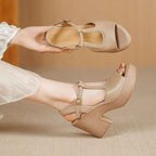 Damen Plateau-Sandalen mit modischem Riemchen-Design