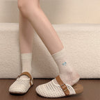 Damen Clogs mit geflochtenem Obermaterial und verstellbarem Riemen R&B