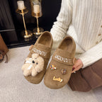 Damen Clogs mit verspieltem Dekor und praktischem Klettverschluss R&B