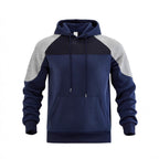 Herren Kapuzenpullover mit Sportlichem Design und Kontrastdetails R&B