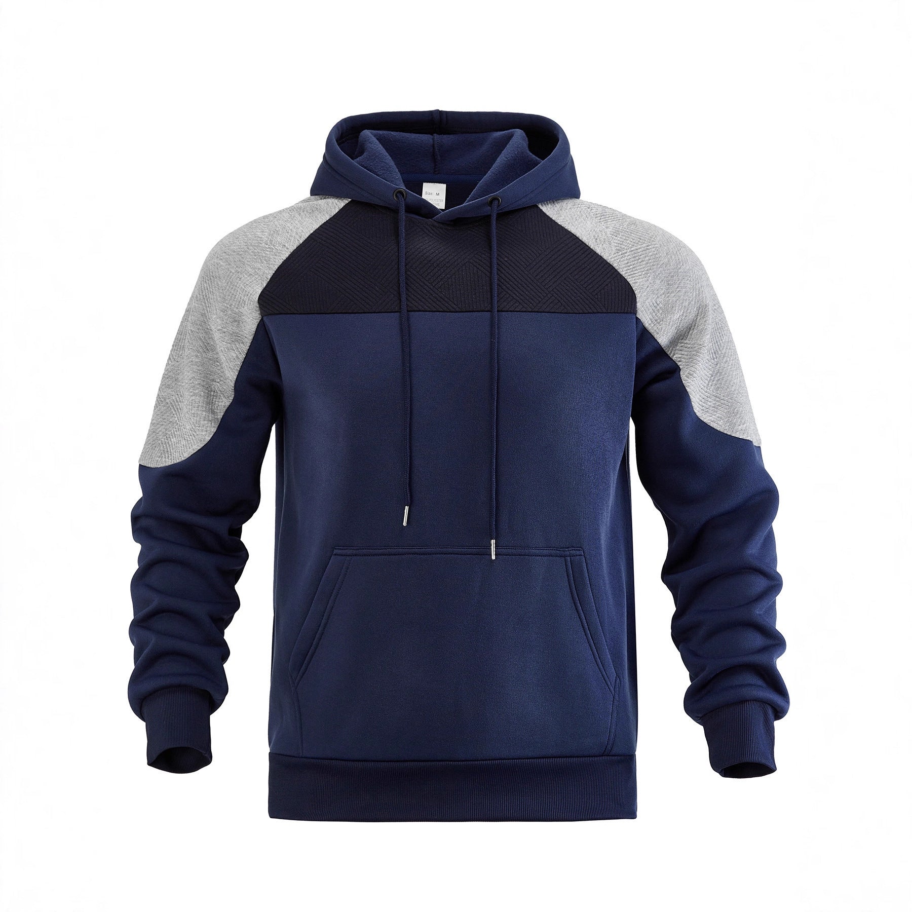 Herren Kapuzenpullover mit Sportlichem Design und Kontrastdetails R&B