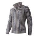 Herren gestreifter Strickpullover R&B