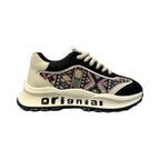 Damen Sportliche Sneakers mit einzigartigem geometrischen Muster R&B