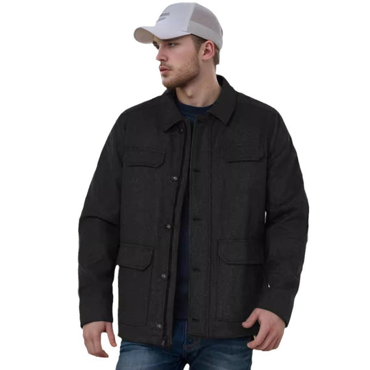 Herren modische Jacke mit praktischen Taschen R&B