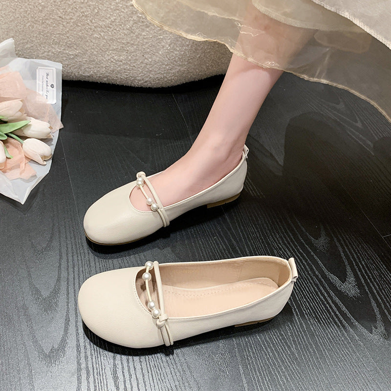 Damen Ballerinas mit eleganter Perlenapplikation und komfortablem Fußbett R&B